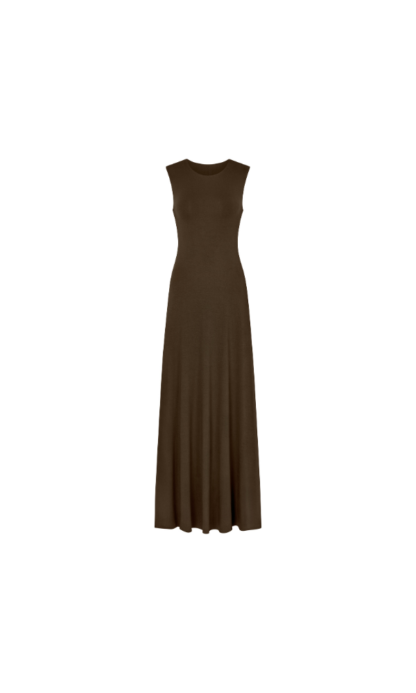 Round Neck Flared Dress
