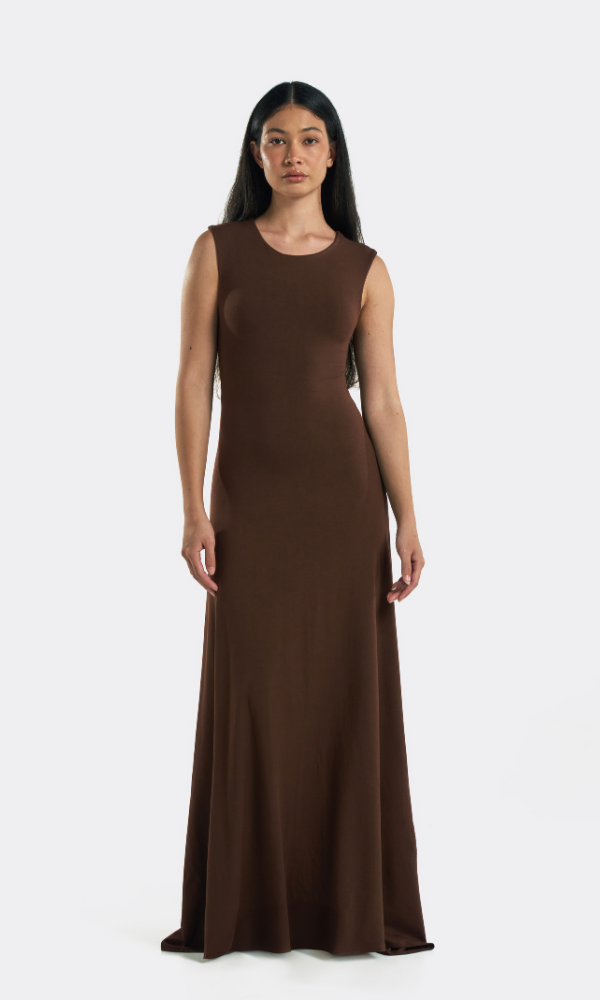 Round Neck Flared Dress