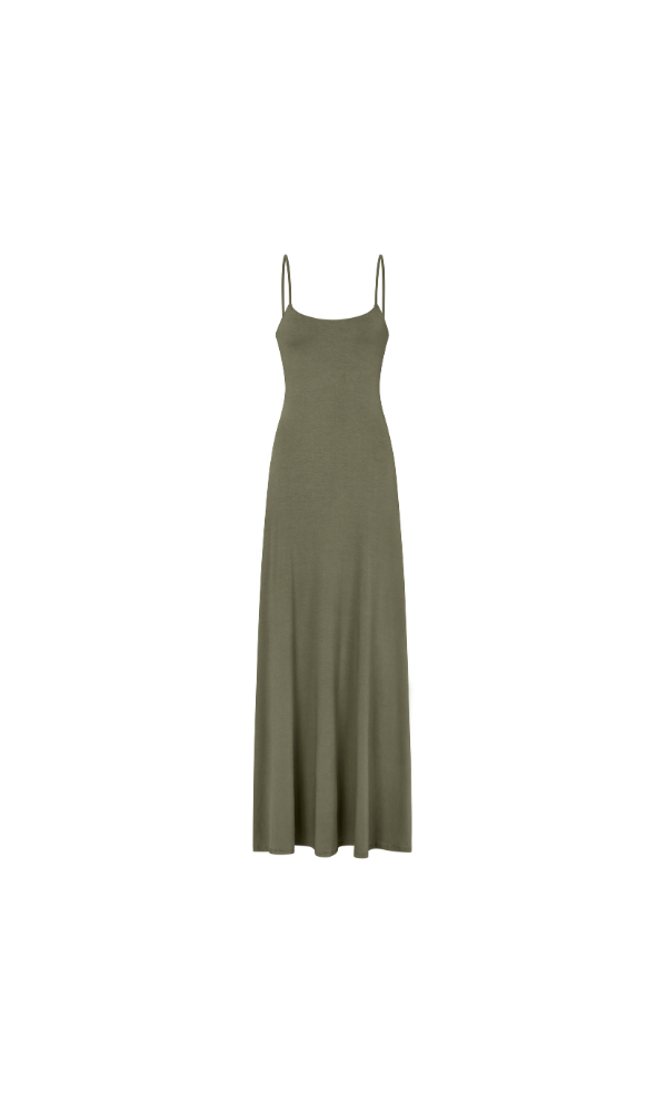 Spaghetti Strap Flared Dress