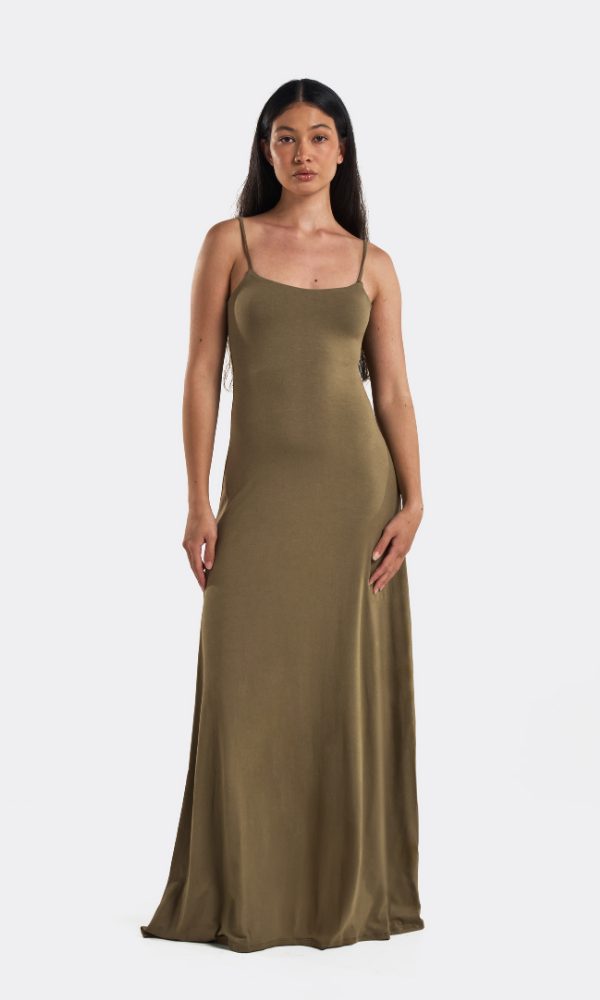 Spaghetti Strap Flared Dress